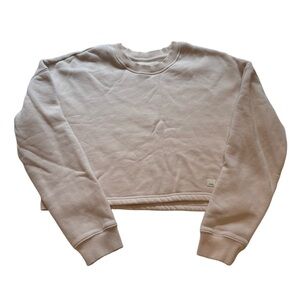Vuori Beige Cropped Sweatshirt